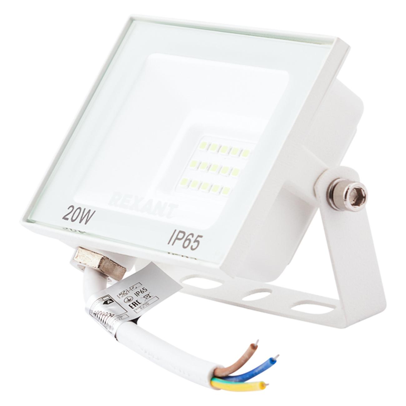 Прожектор Rexant 20 Вт 1600 Лм 2700 K IP65 (605-019) фото