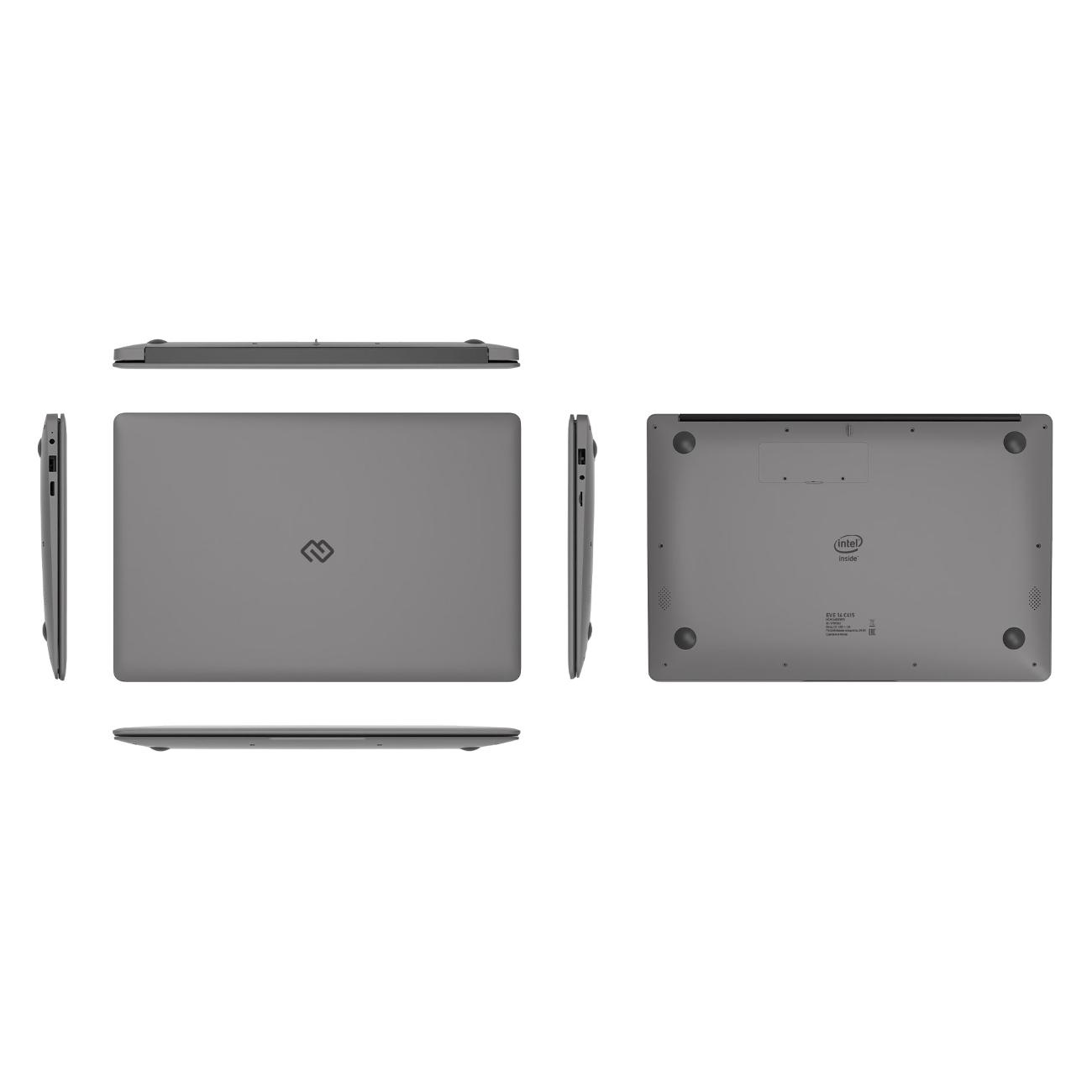 Ноутбук Digma EVE 14 C415/14"/Celeron N3350/4/128/Win/Gray