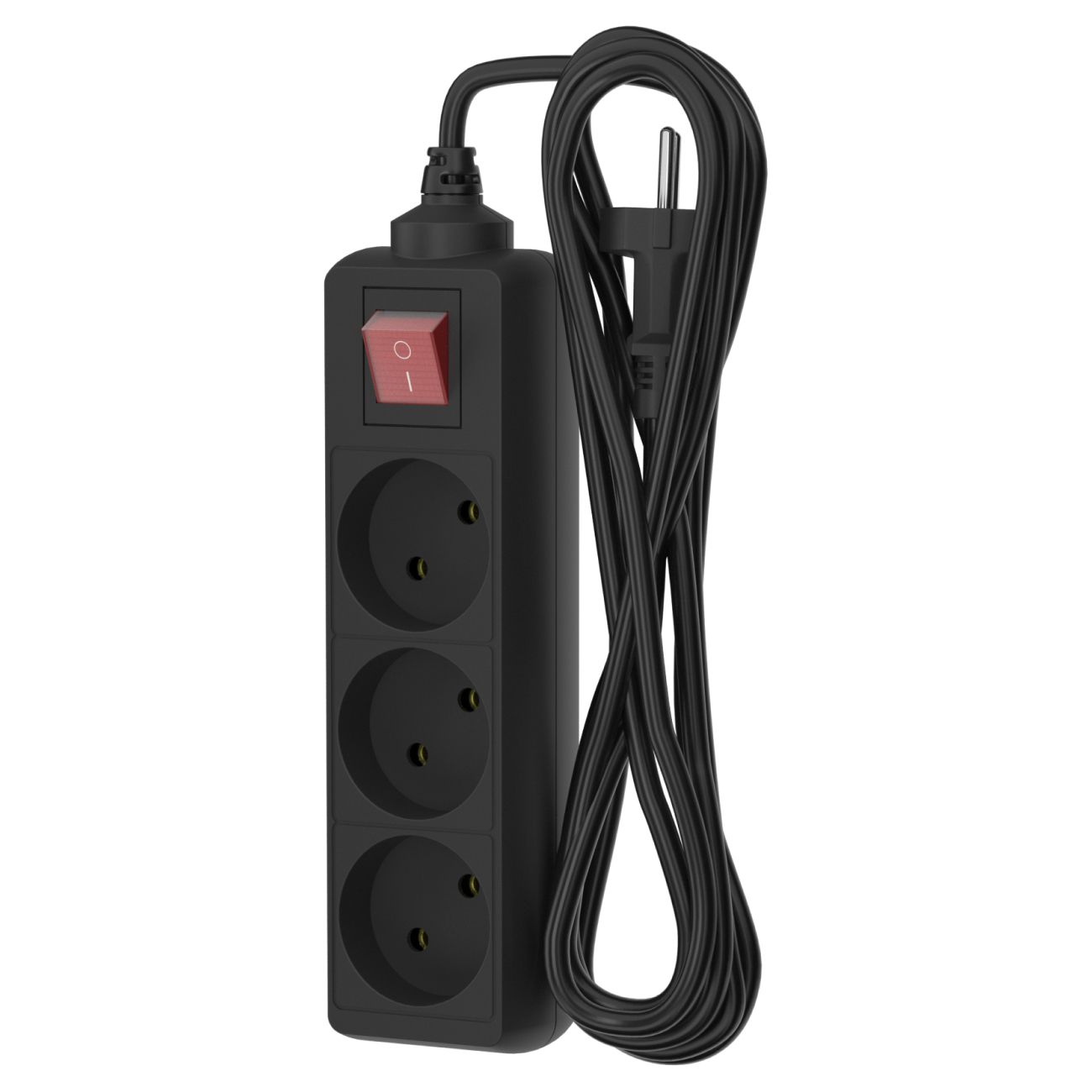 Удлинитель Фотон 2м 3роз.черный 10-23S фото