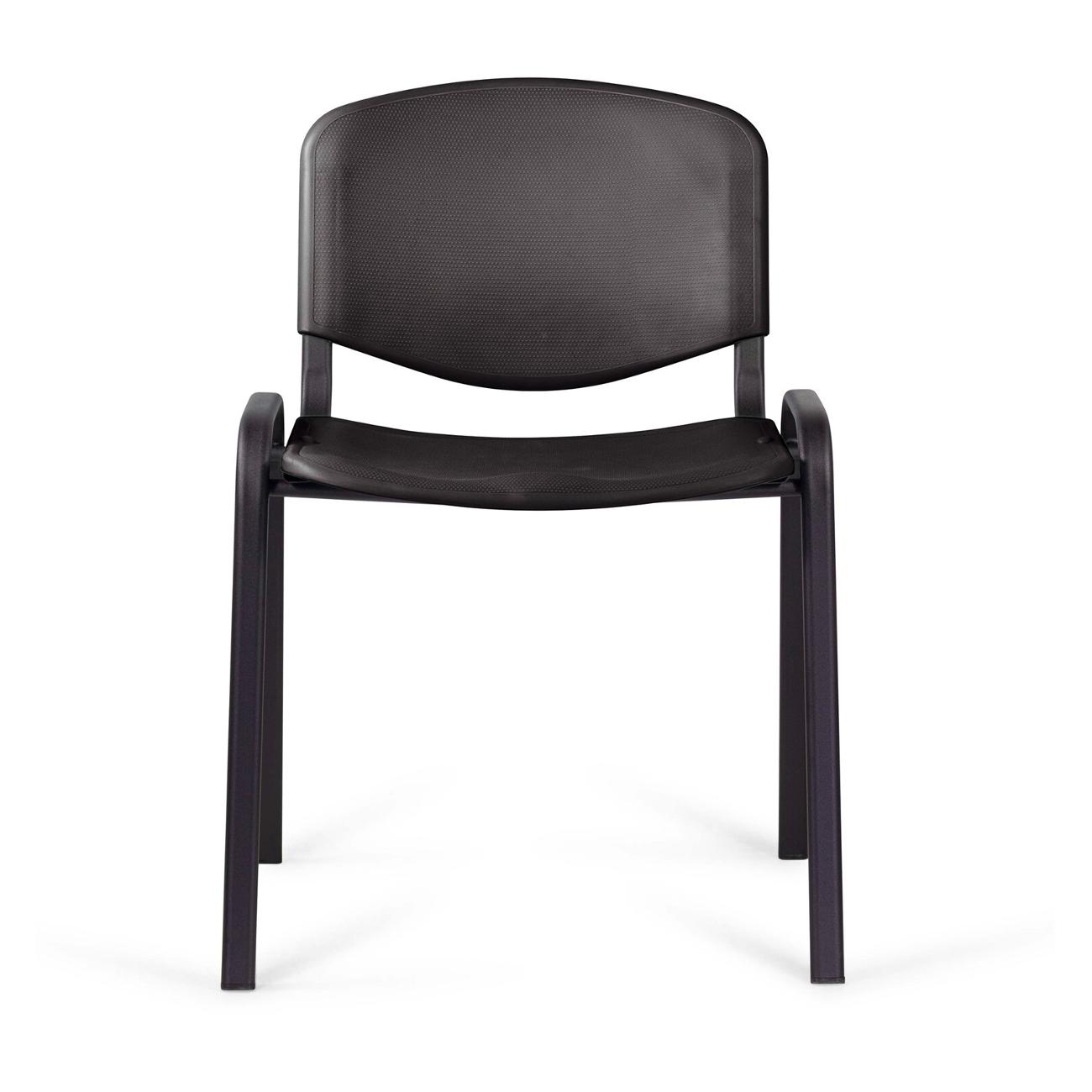 Стул Staff Plast CF-009, ч.каркас/пласт.черн.