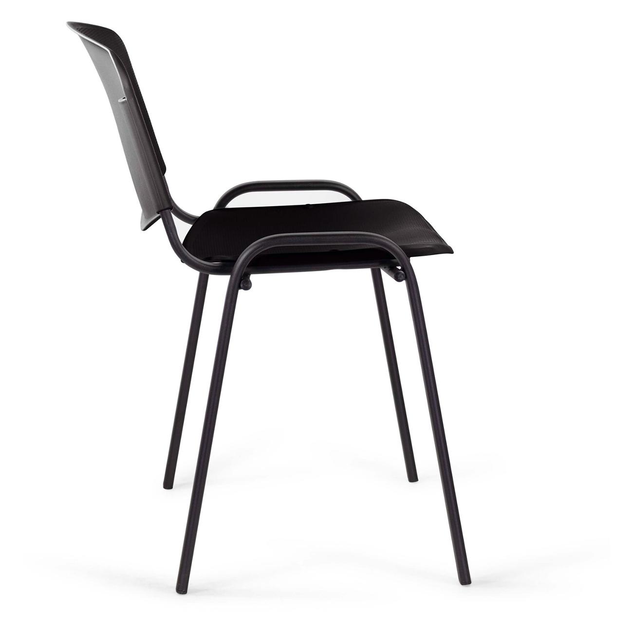 Стул Staff Plast CF-009, ч.каркас/пласт.черн.