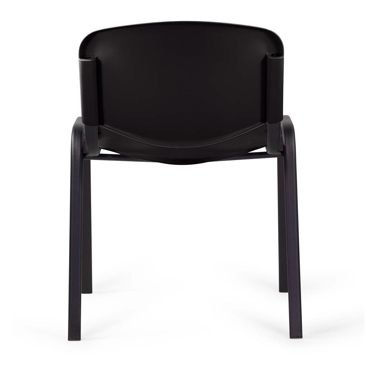 Стул Staff Plast CF-009, ч.каркас/пласт.черн.