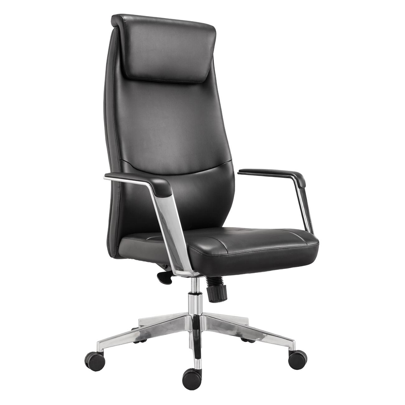 Кресло компьютерное Brabix Jazz EX-757, э/кожа, черное