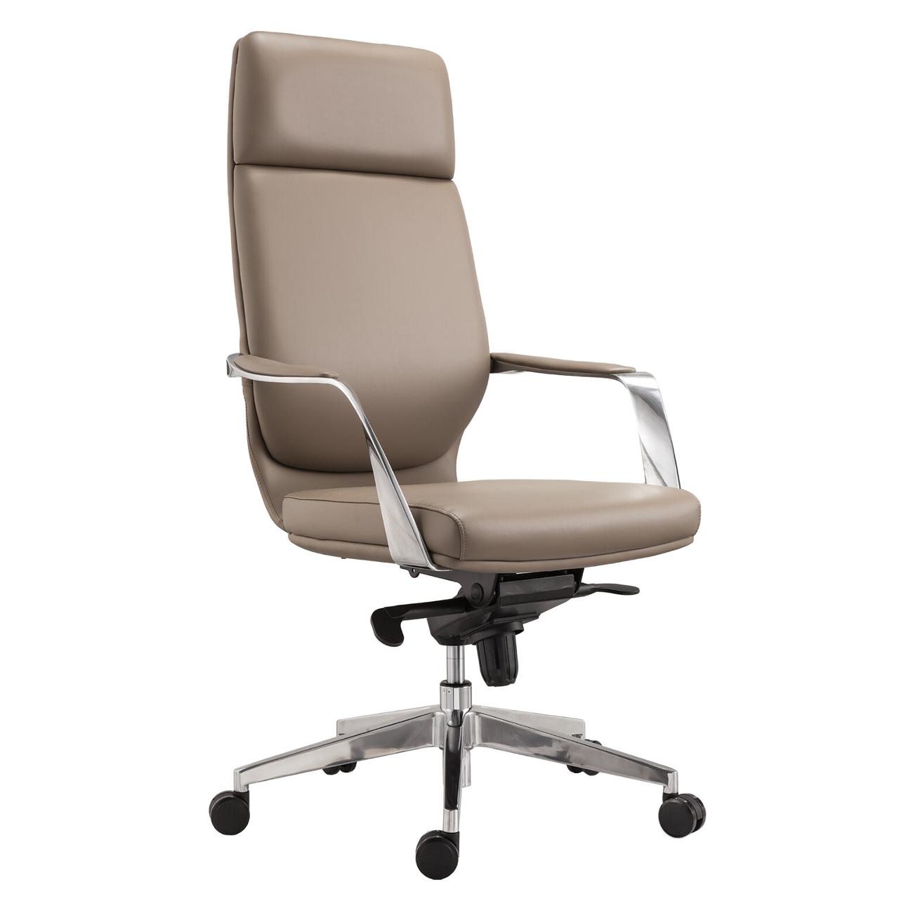 Кресло компьютерное Brabix Resonance EX-755, э/кожа, бежевое