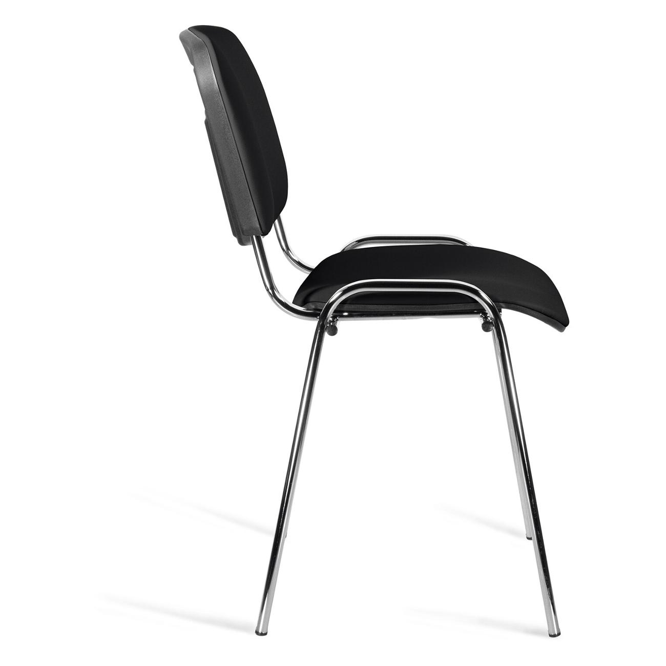 Стул Staff Lite CF-008, хром, кожзам черный