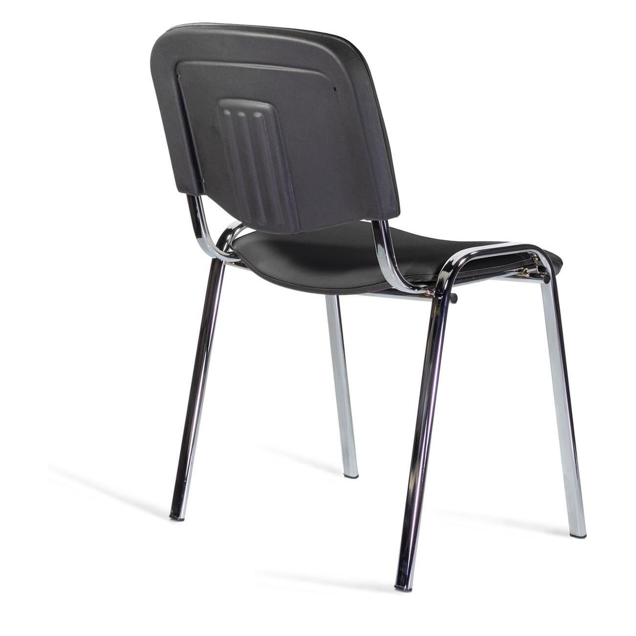 Стул Staff Lite CF-008, хром, кожзам черный