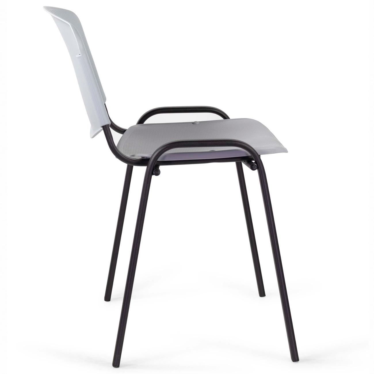 Стул Staff Plast CF-009, ч.каркас/пласт.серый