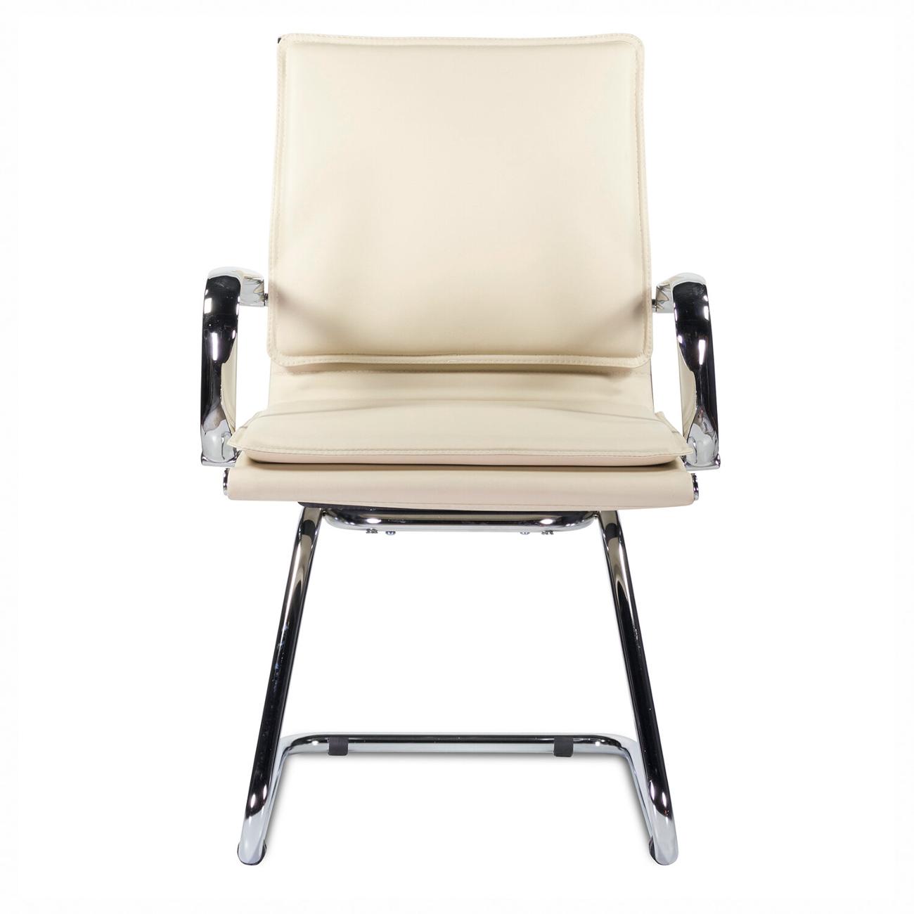 Кресло компьютерное Brabix Kayman CF-102, э/кожа, хром, бежевое