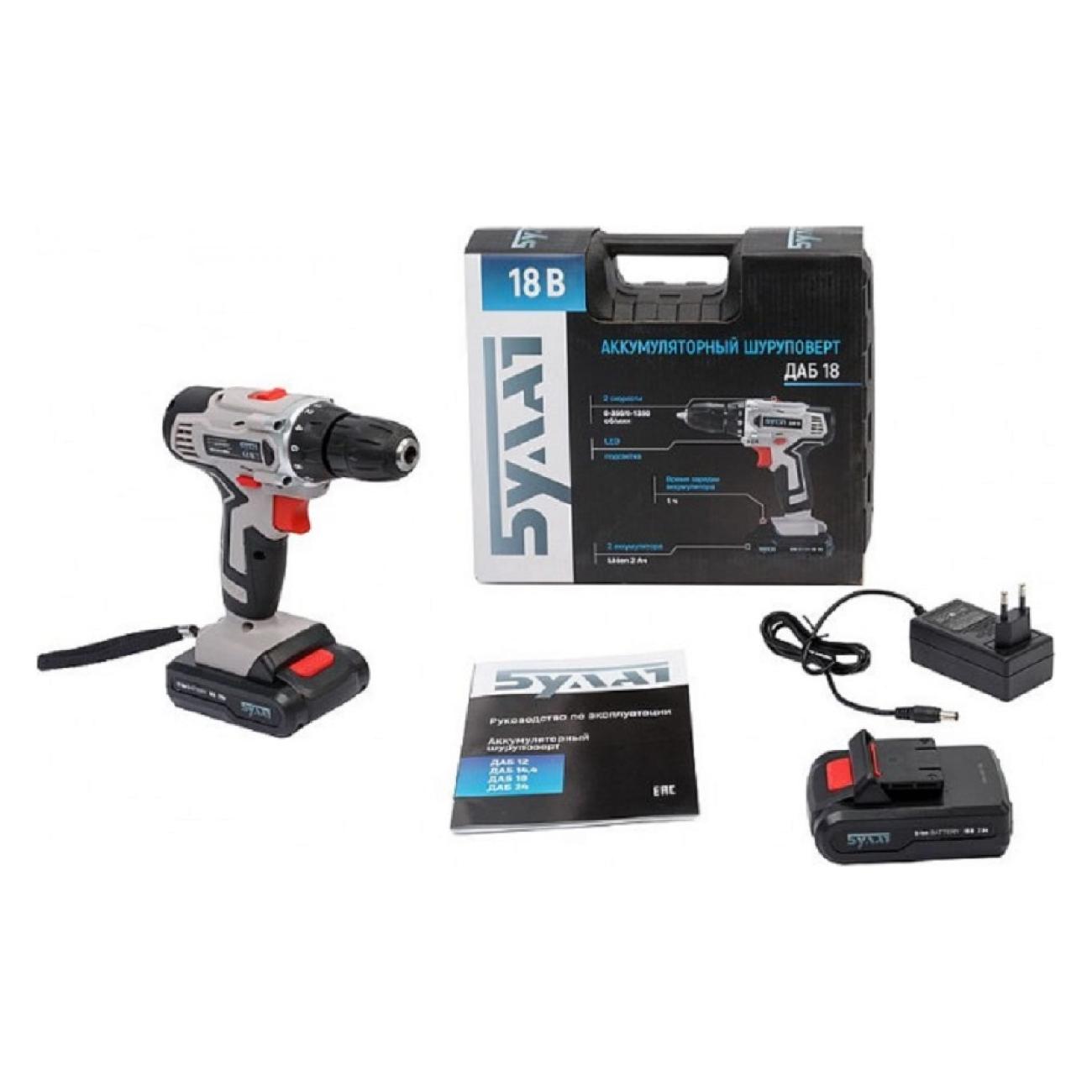 Шуруповерт аккумуляторный Булат ДАБ 18