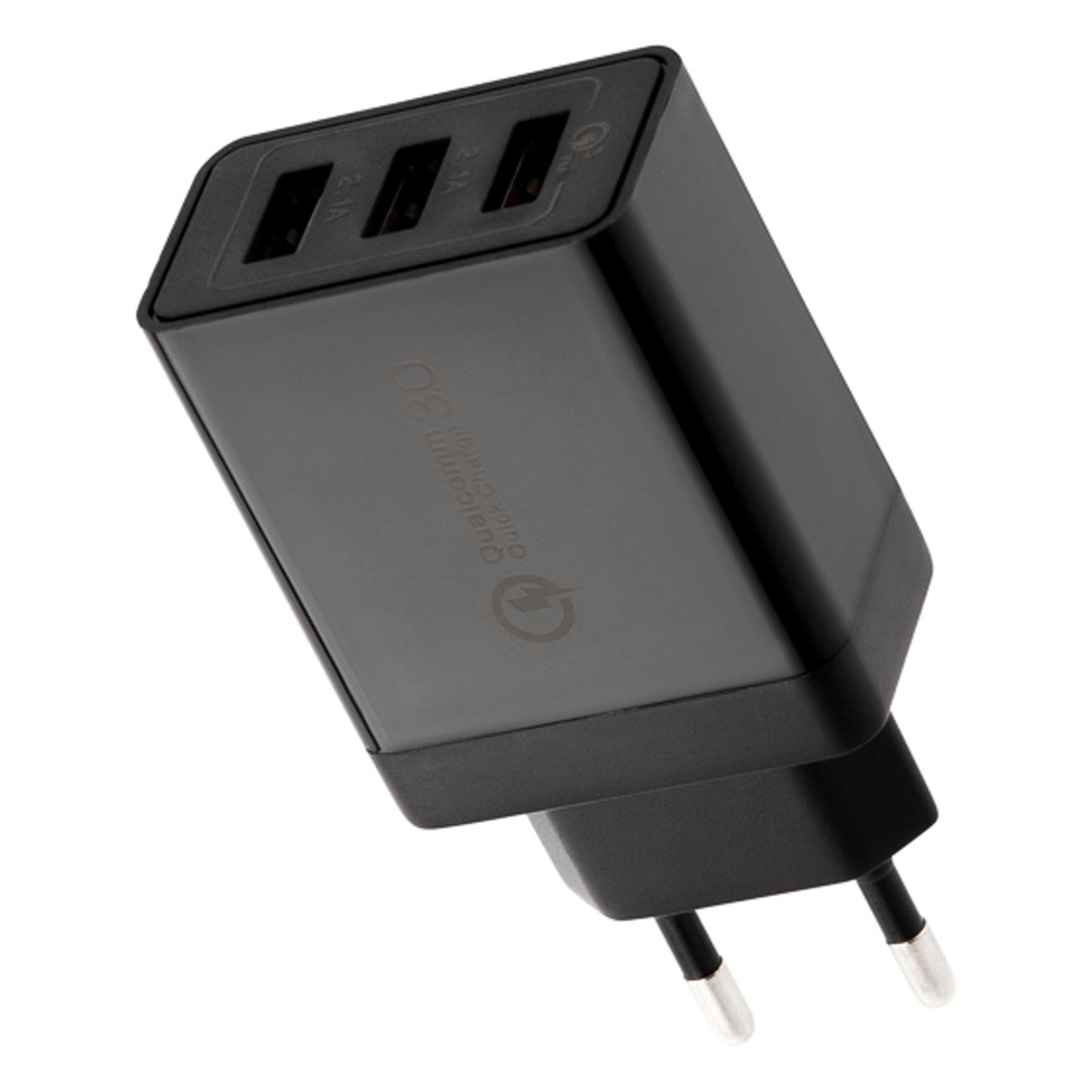 Сетевое зарядное устройство Rexant 3xUSB Quick charge