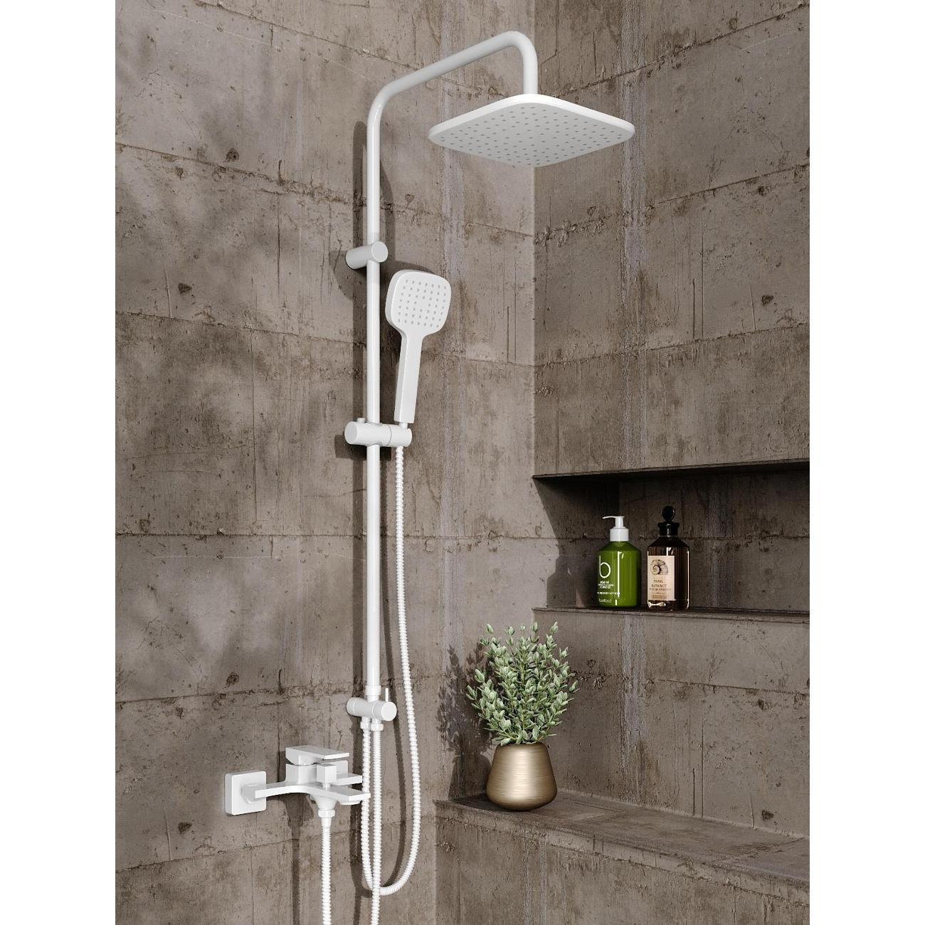 Душевая система Orange M04-944w смеситель с изливом, белый фото