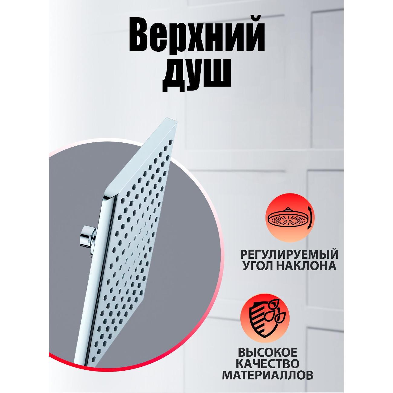 верхний душ Agger Fresh ATS04, 215x215мм фото