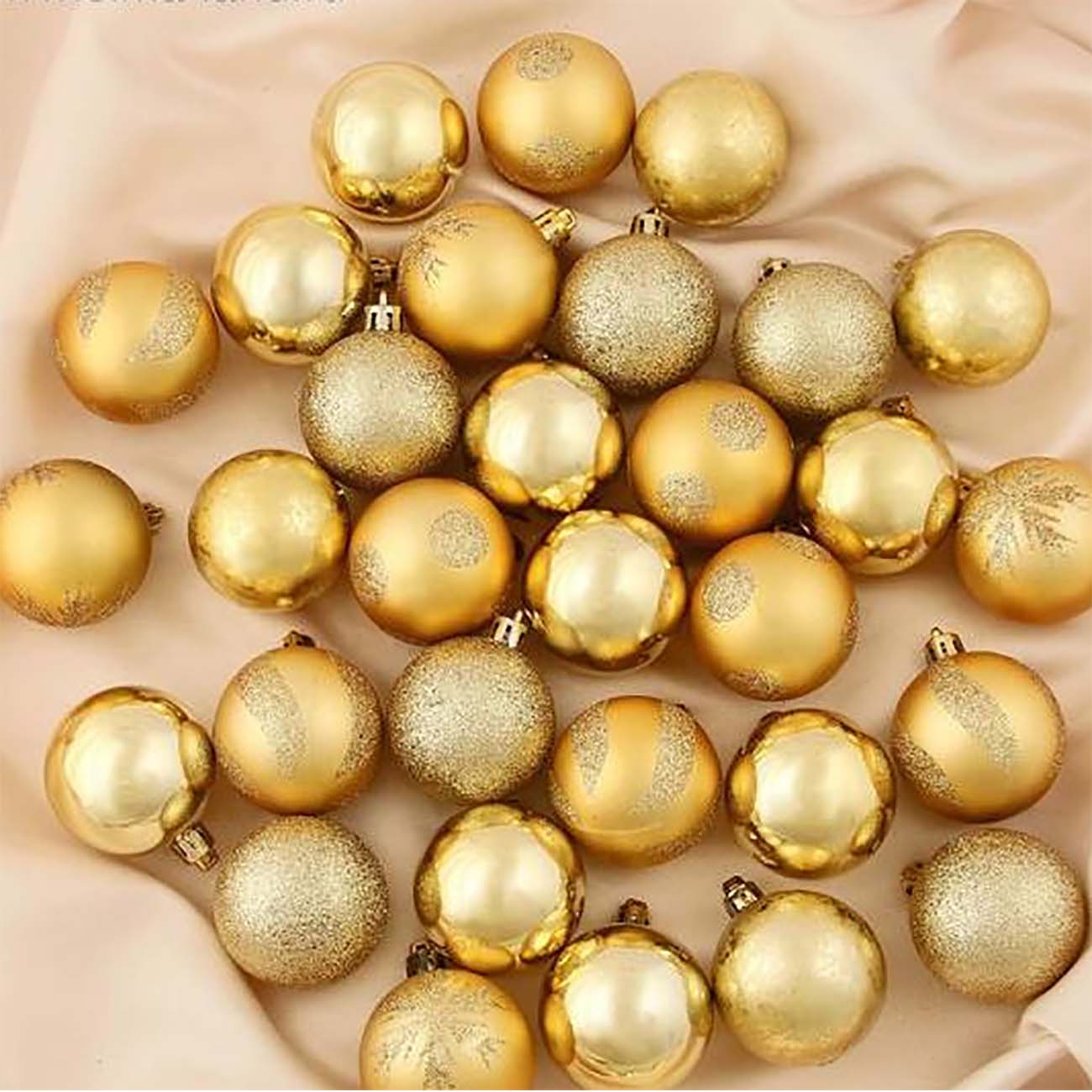 Набор елочных украшений Зимнее волшебство Ёлочка - снежинки и горошины 4191829