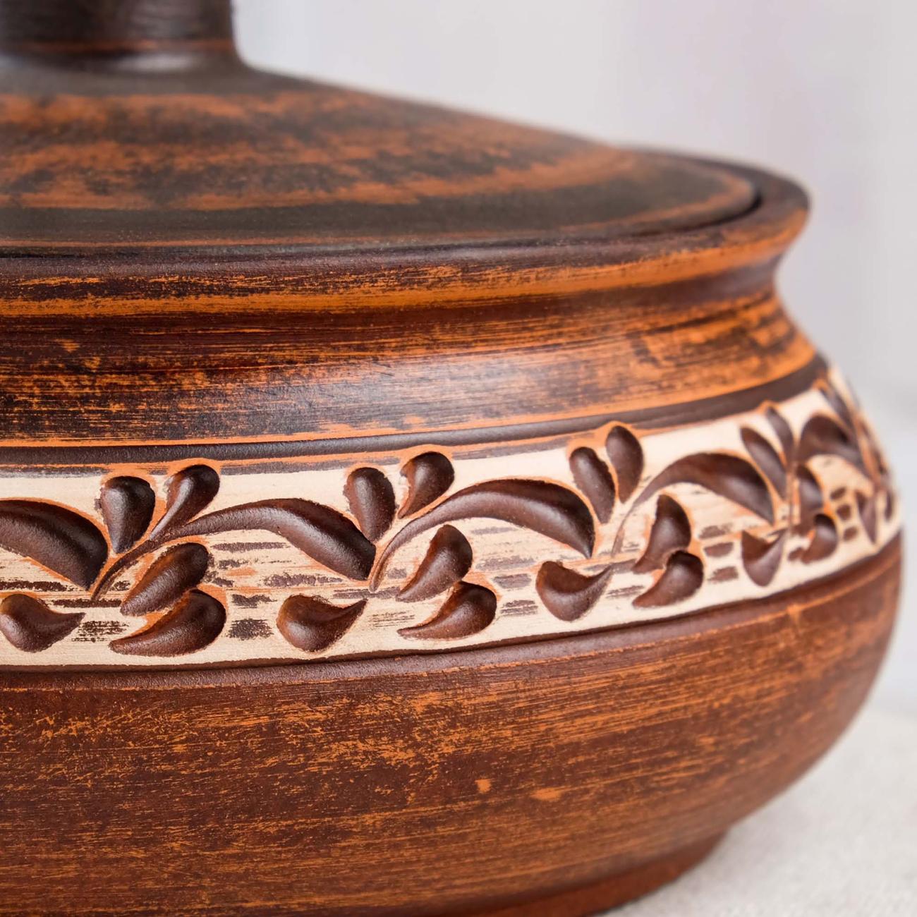 Горшок для запекания Красная глина Поли 5261104