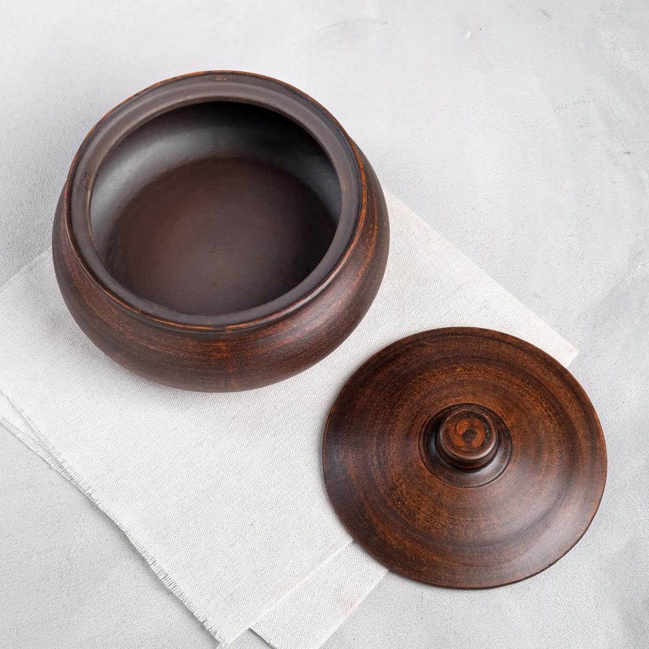 Горшок для запекания Красная глина Поли 5261103