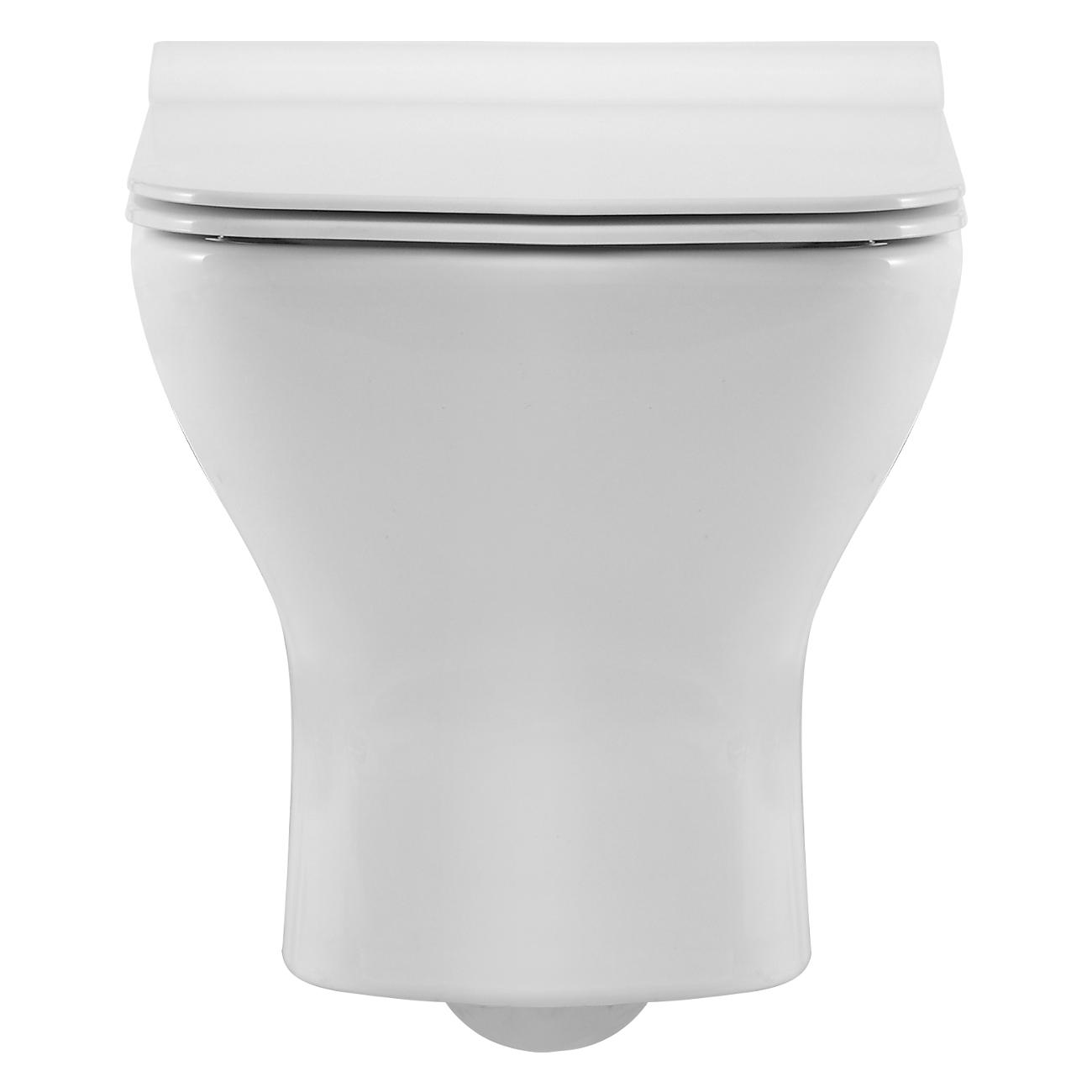 Унитаз Agger AT02100 безободковый, сиденье с микролифтом