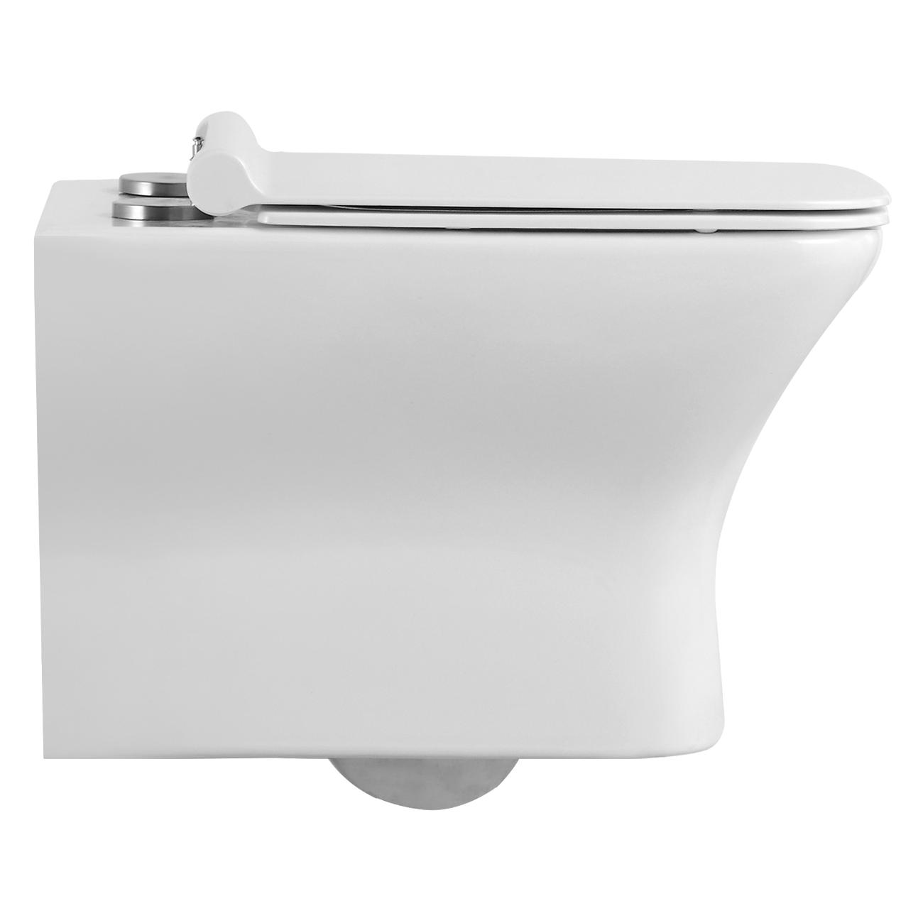 Унитаз Agger AT02100 безободковый, сиденье с микролифтом