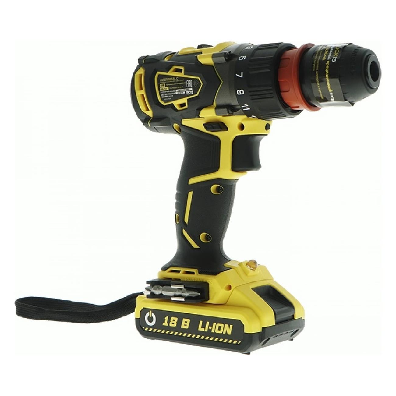 Шуруповерт аккумуляторный Hanskonner HCD1865BLC фото