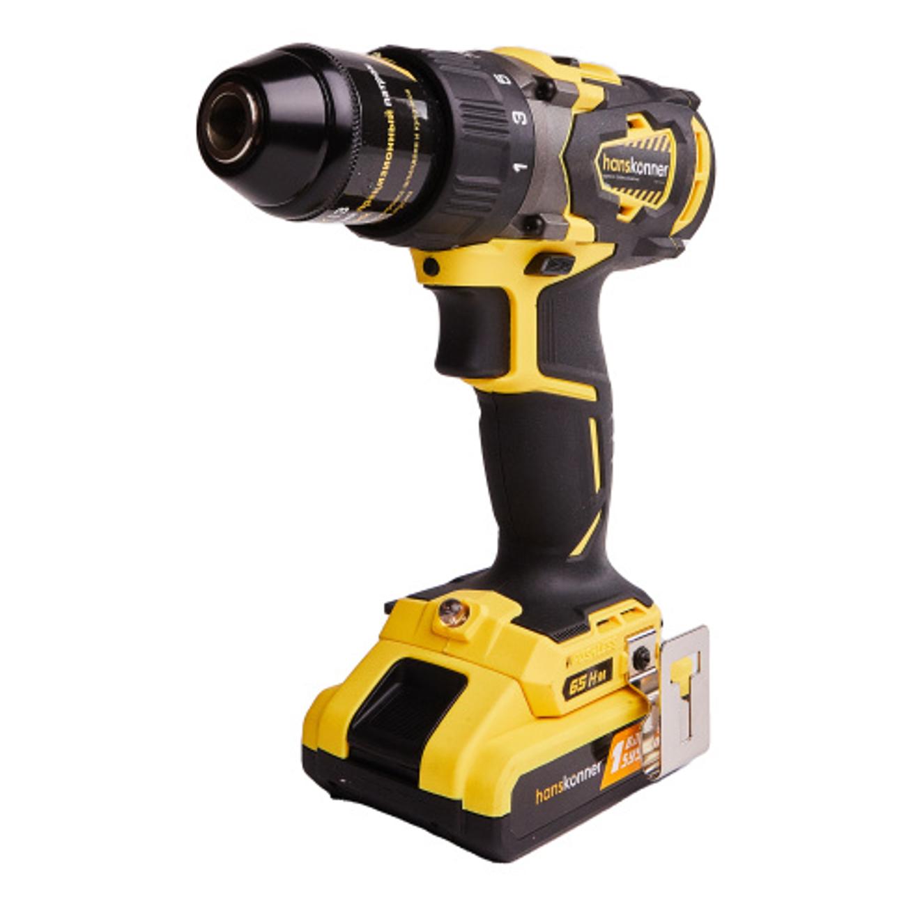 Шуруповерт аккумуляторный Hanskonner HCD1865BL фото