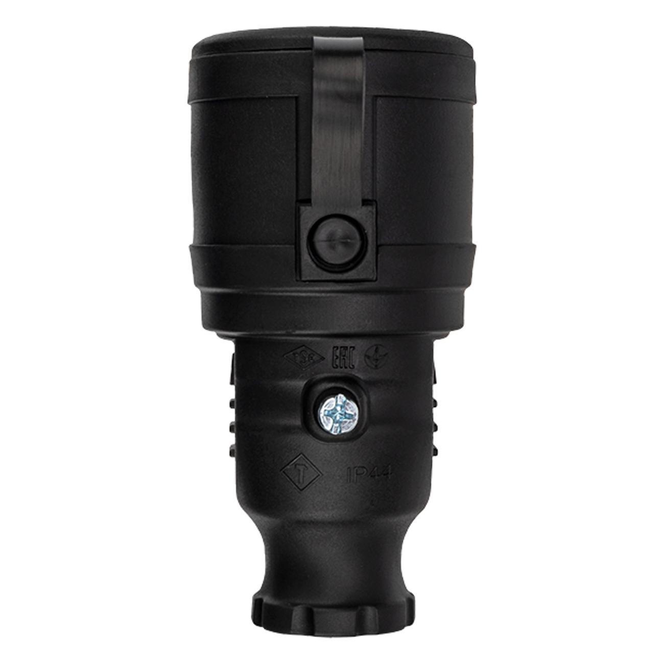 Силовой разъем Rexant 16А с/з IP44 каучук (111-004)