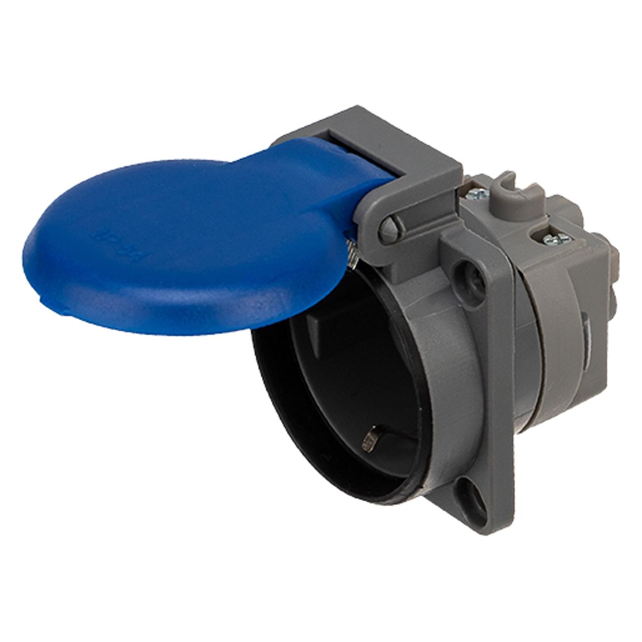 Силовой разъем Rexant 16А с/з с/у IP54 каучук (111-008)