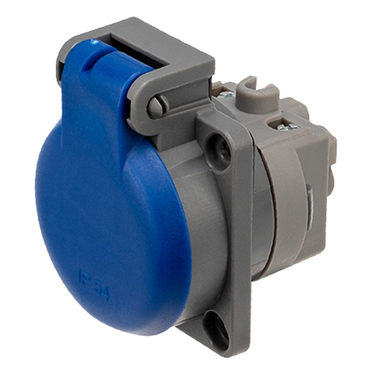 Силовой разъем Rexant 16А с/з с/у IP54 каучук (111-008)