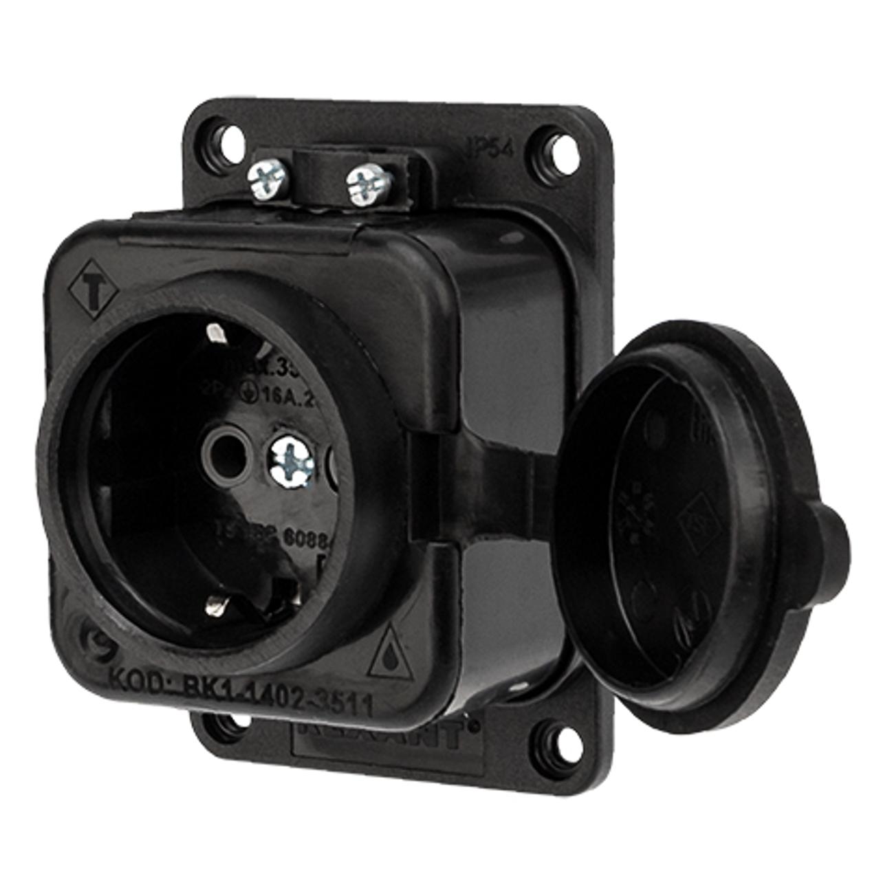 Силовой разъем Rexant 16А с/з IP54 каучук (111-111)