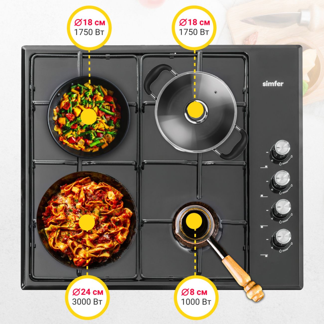 Комплект встраиваемой техники Simfer S65B400