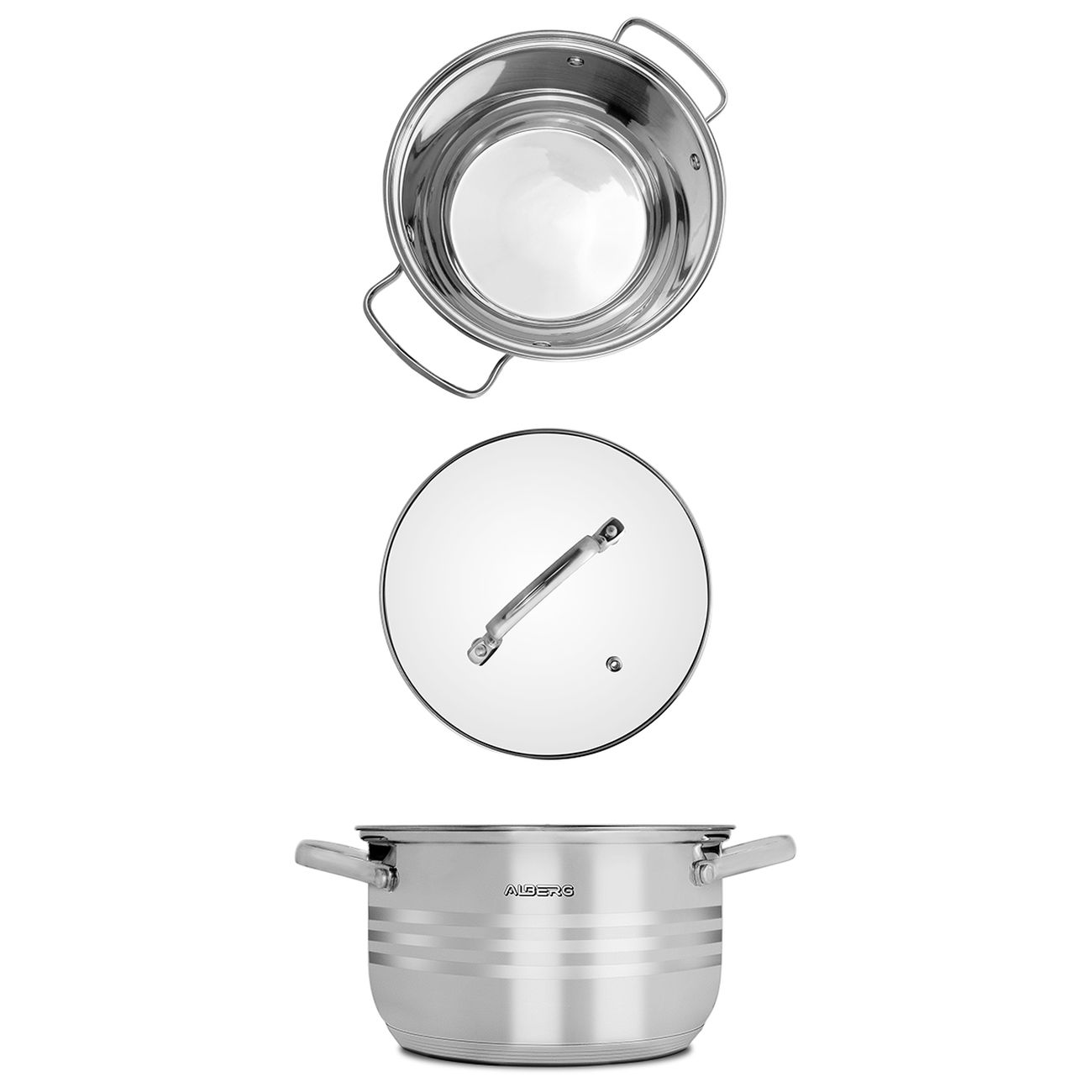 Набор кастрюль ALBERG AL-2001