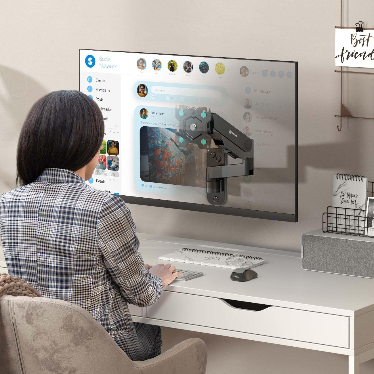 Кронштейн для ТВ наклонно-поворотный ONKRON G150