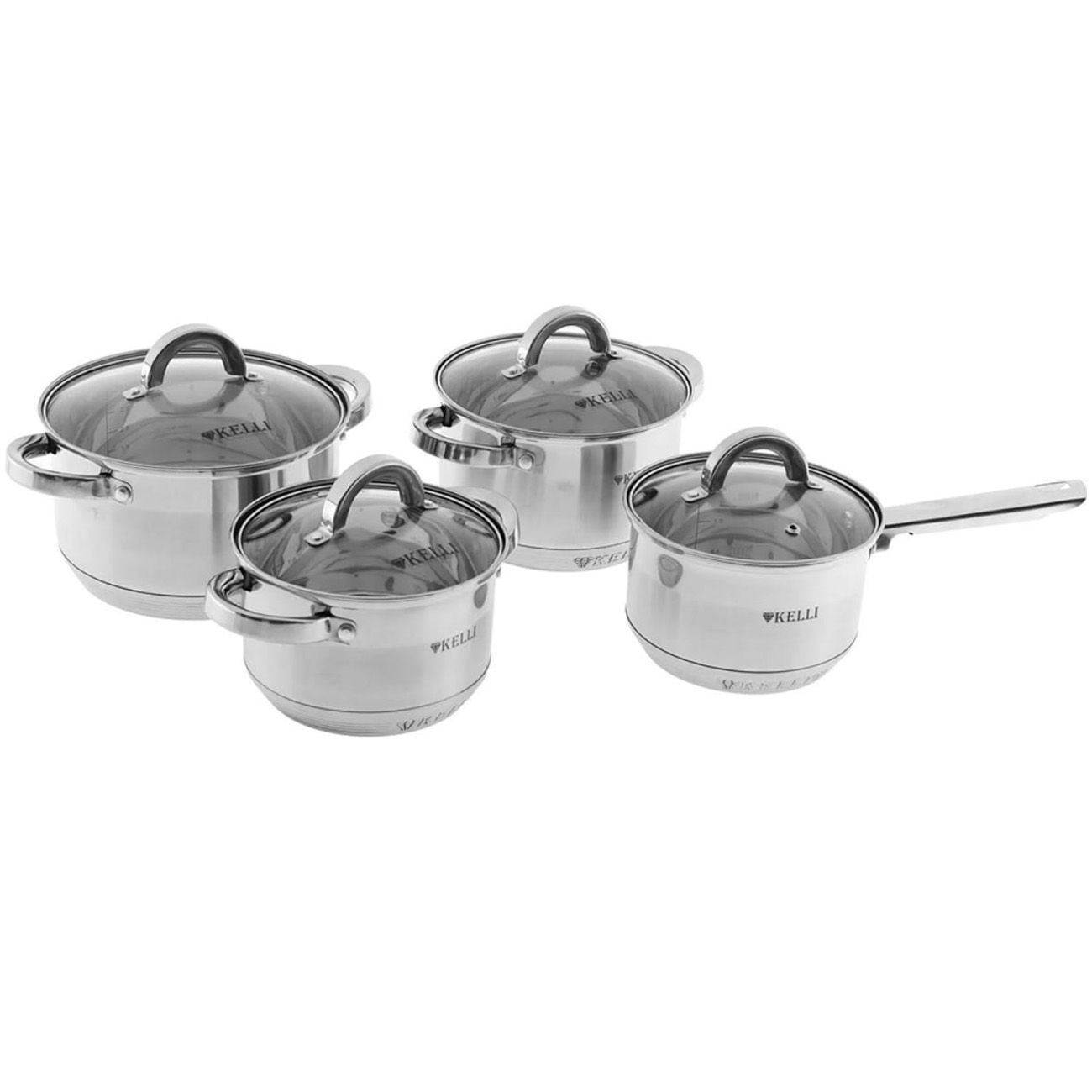 Набор кастрюль Kelli KL-4245 (8 предметов)