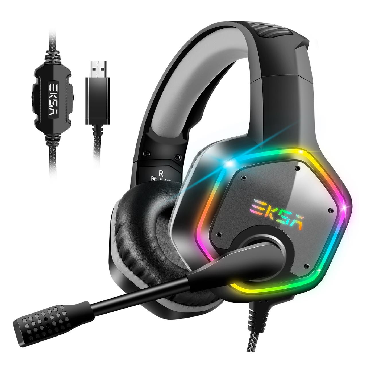 Наушники игровые EKSA E1000 серый