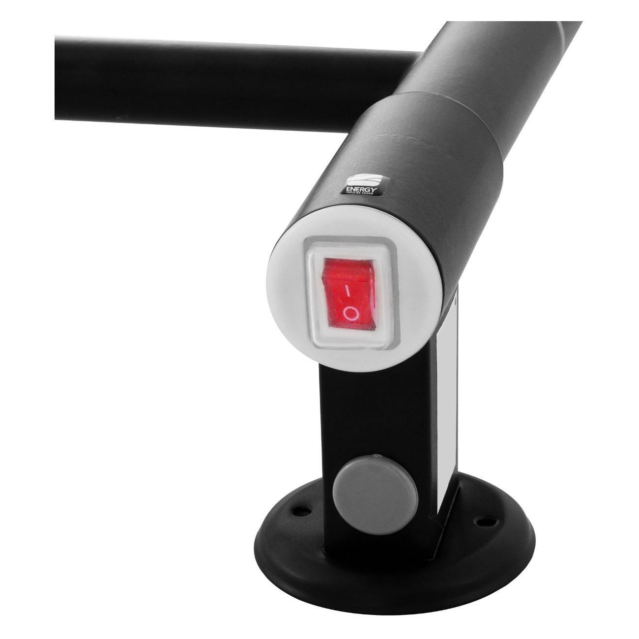 Полотенцесушитель электрический ENERGY Group U chrome G2K RAL 9005 черный матовый