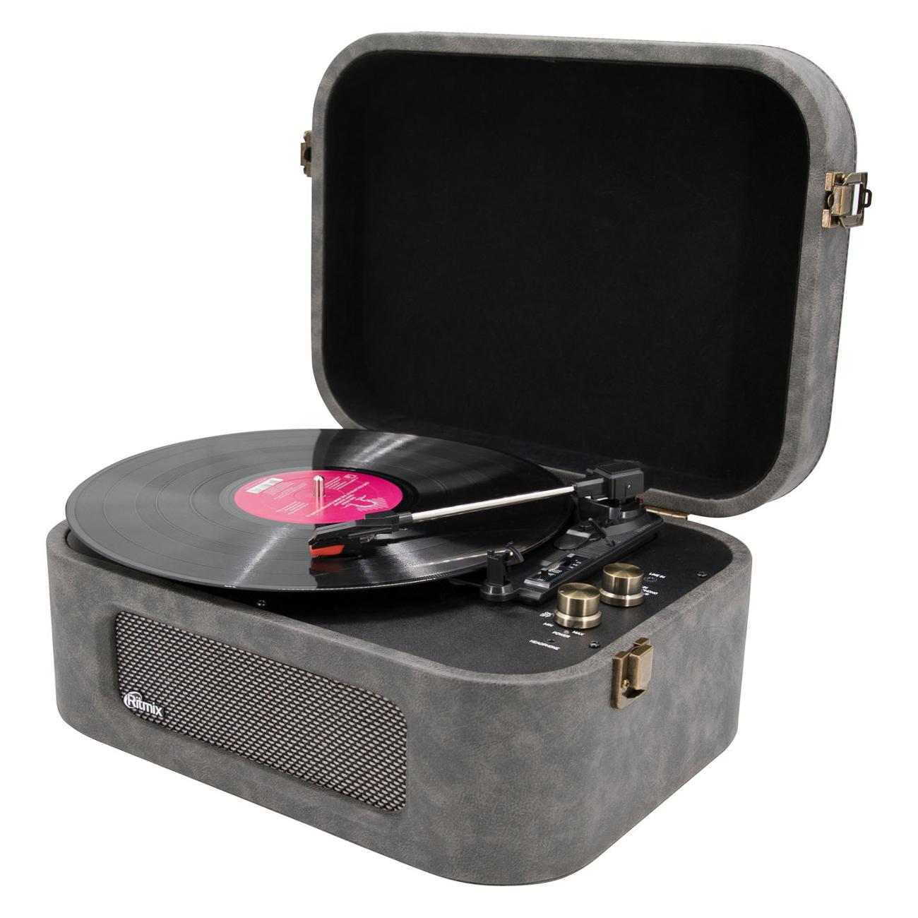 Виниловый проигрыватель Ritmix LP-190B темно-серый