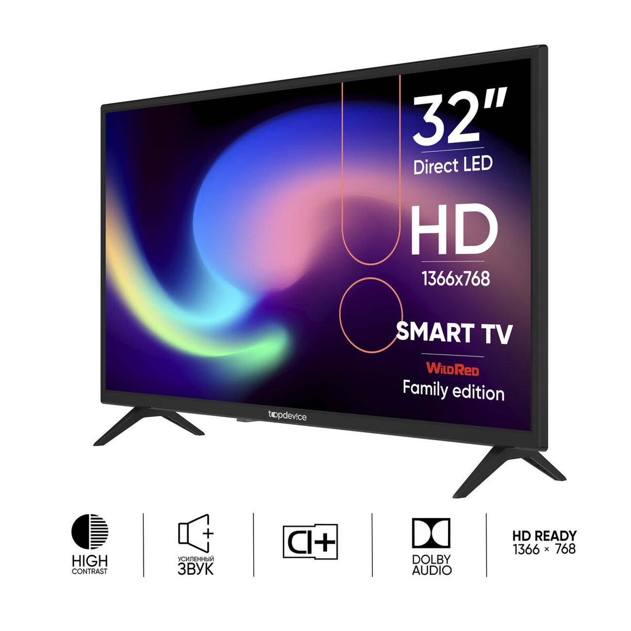 Телевизор TopDevice TDTV32BS01H_BK