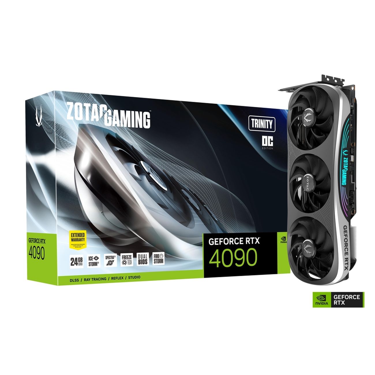 Видеокарта Zotac NVIDIA GeForce RTX 4090 TRINITY OC 24GB (ZT-D40900J-10P)