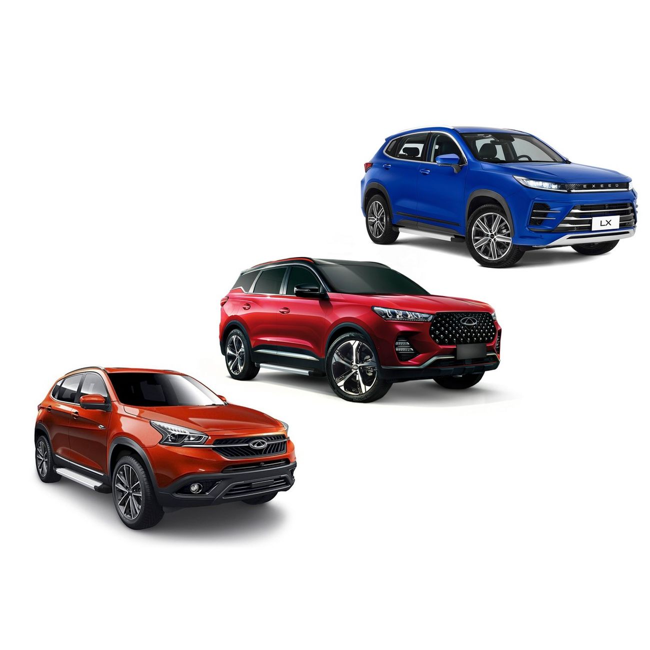 Накладки на пороги Rival Exeed LX/Chery Tiggo 4/7/8 F180AL.0905.2