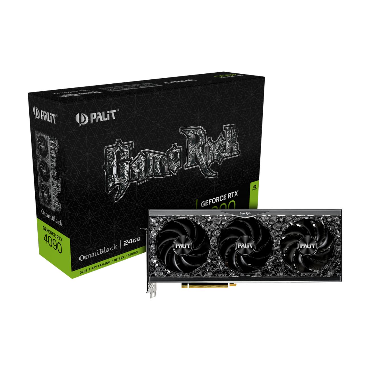 Видеокарта Palit NVIDIA GeForce RTX 4090 GameRock OmniBlack 24GB (NED4090019SB-1020Q)