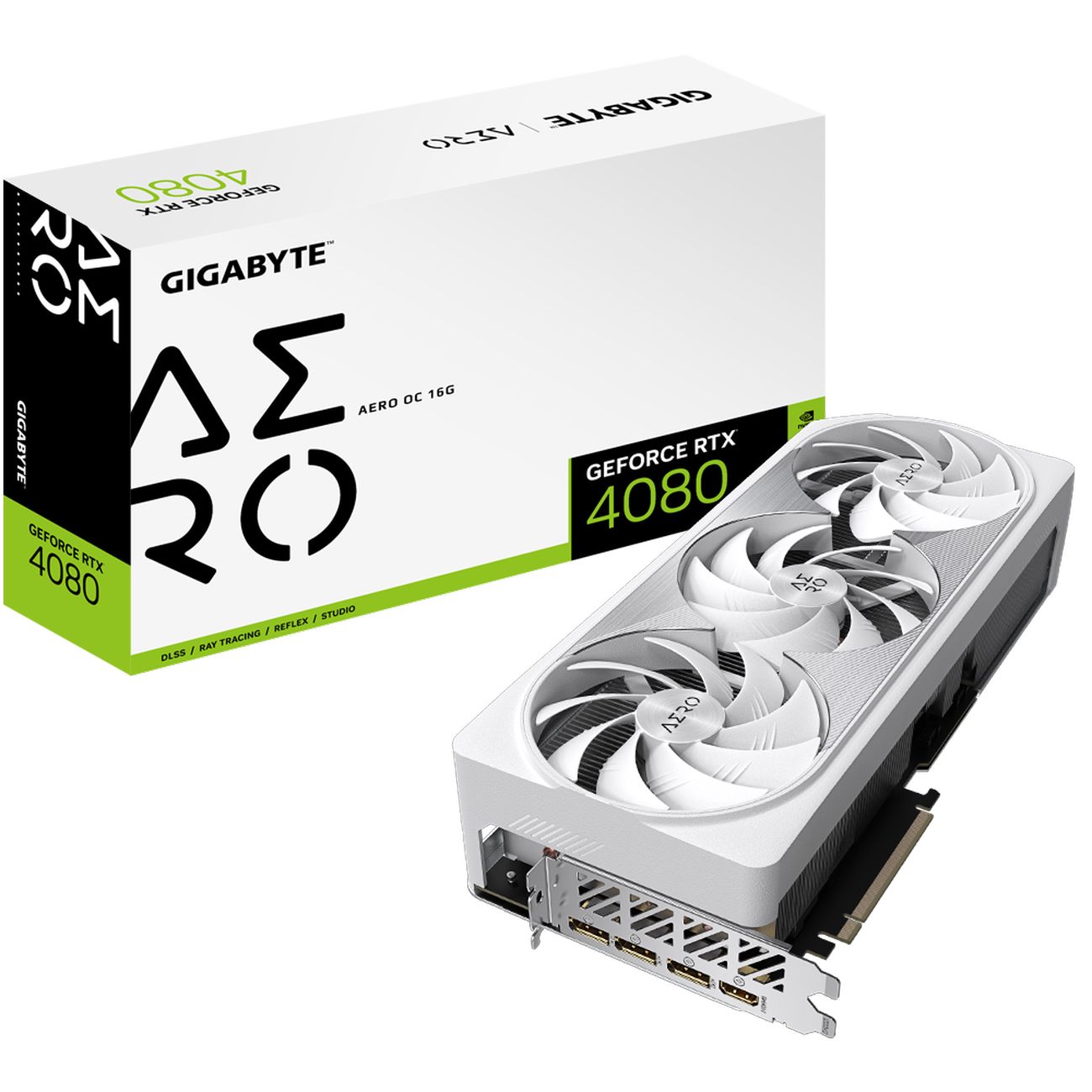 Видеокарта GIGABYTE NVIDIA GeForce RTX 4080 AERO OC 16GB (GV-N4080AERO OC-16GD)