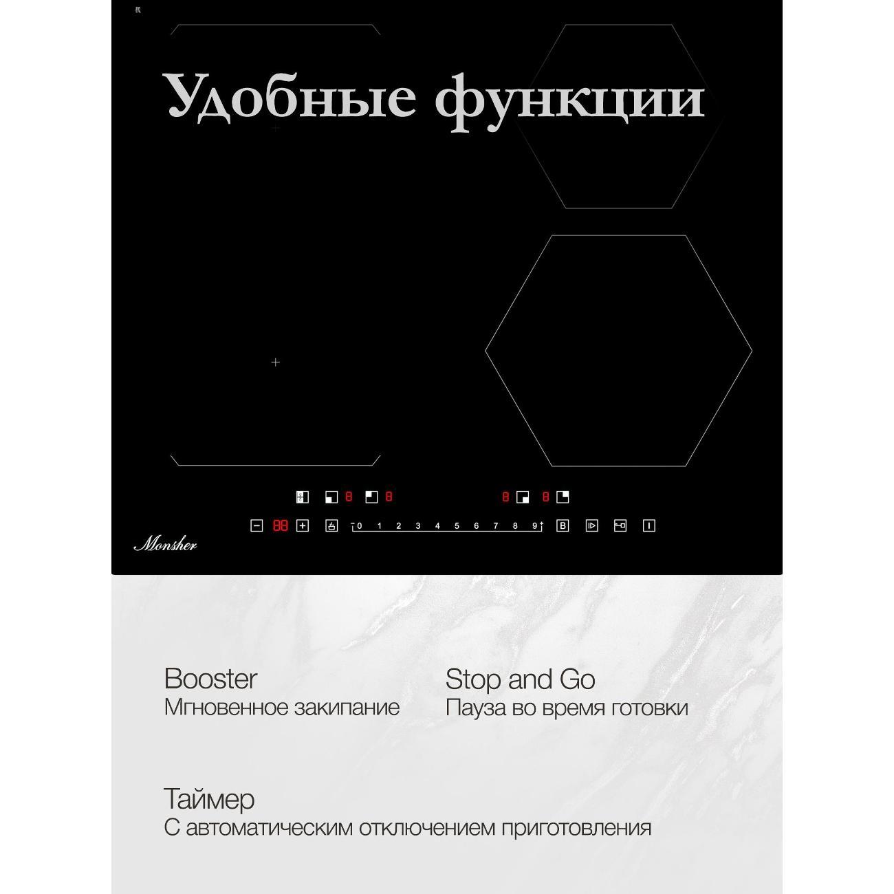 Встраиваемая индукционная панель независимая Monsher MHI 6112