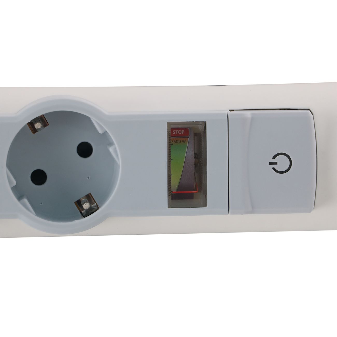 Сетевой фильтр Legrand Safe control 6X2К+З 1,5 м бело-серый (694646)