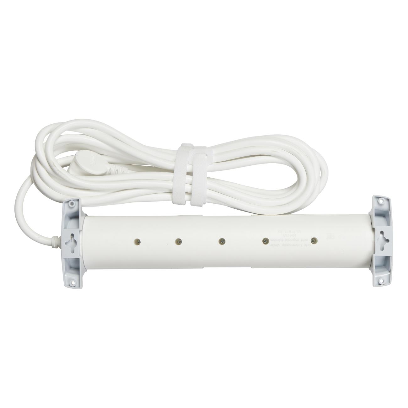 Удлинитель Legrand Комфорт 5Х2К+3 5 м бело-серый (694685)