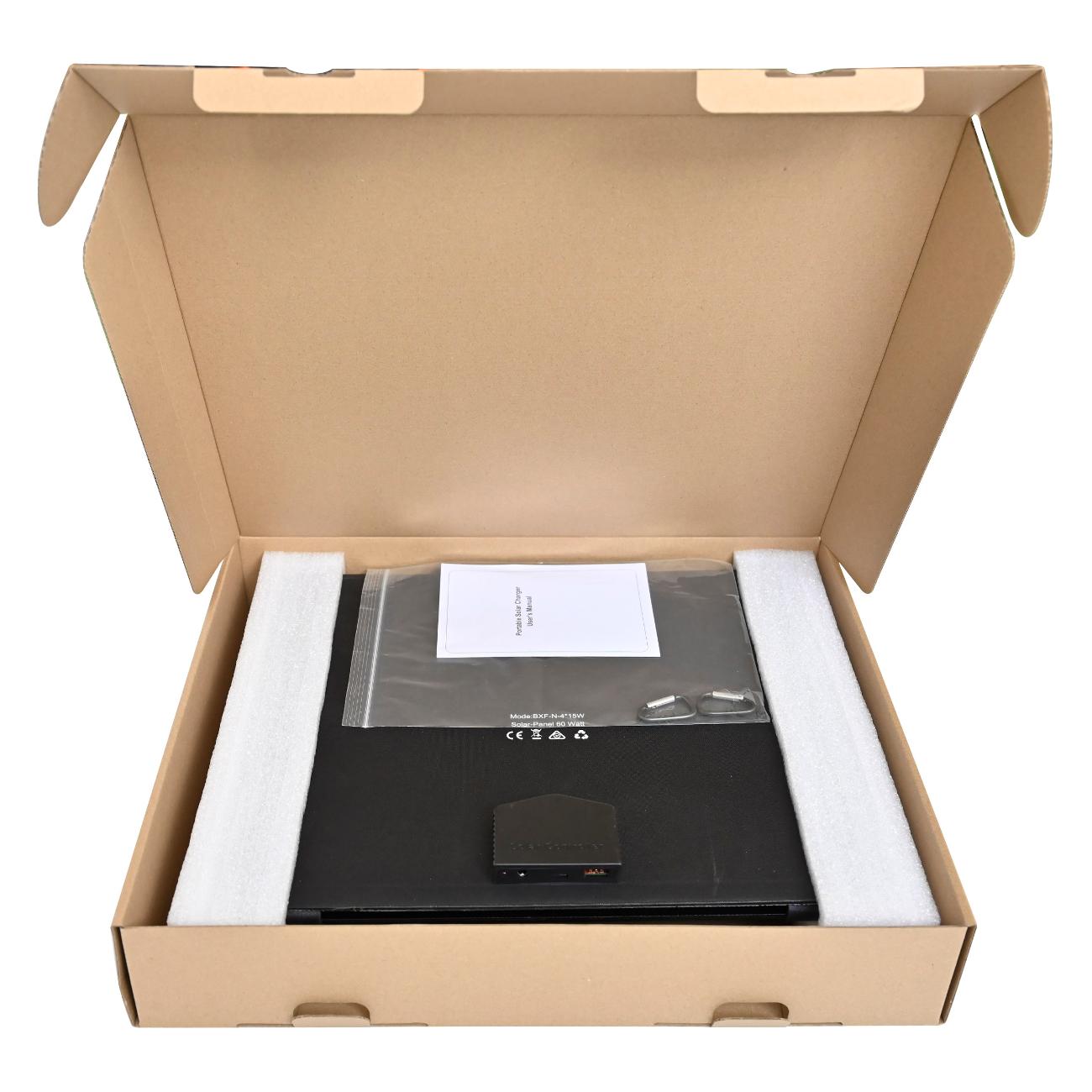 Портативная солнечная панель Wattico 60W для зарядки устройств от солнца