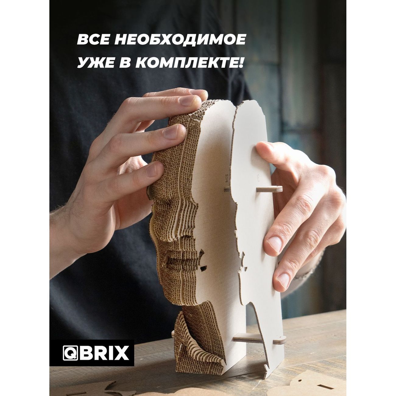Пазл QBRIX 3D Книжный маньяк