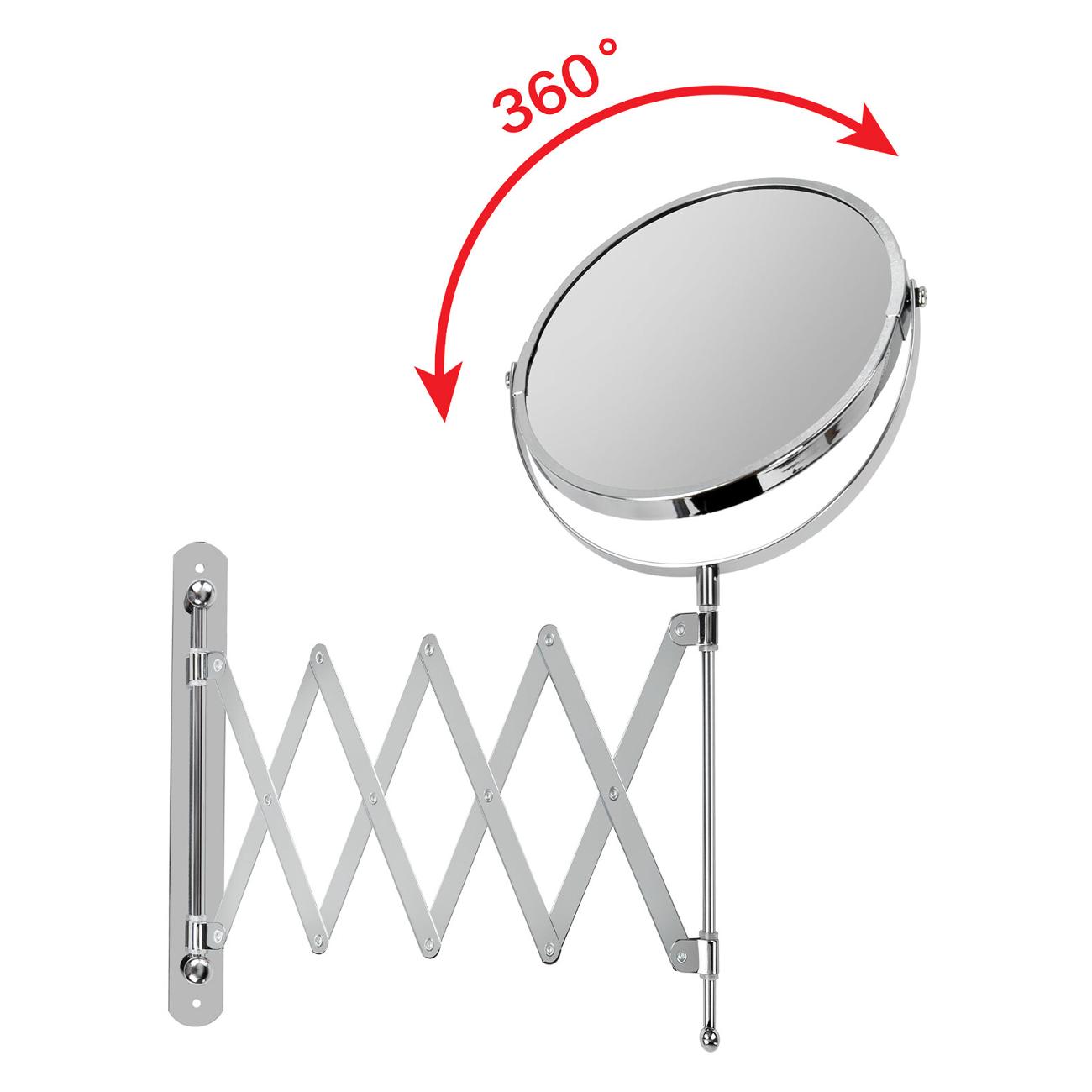 Зеркало косметическое Brabix 17см (607420)