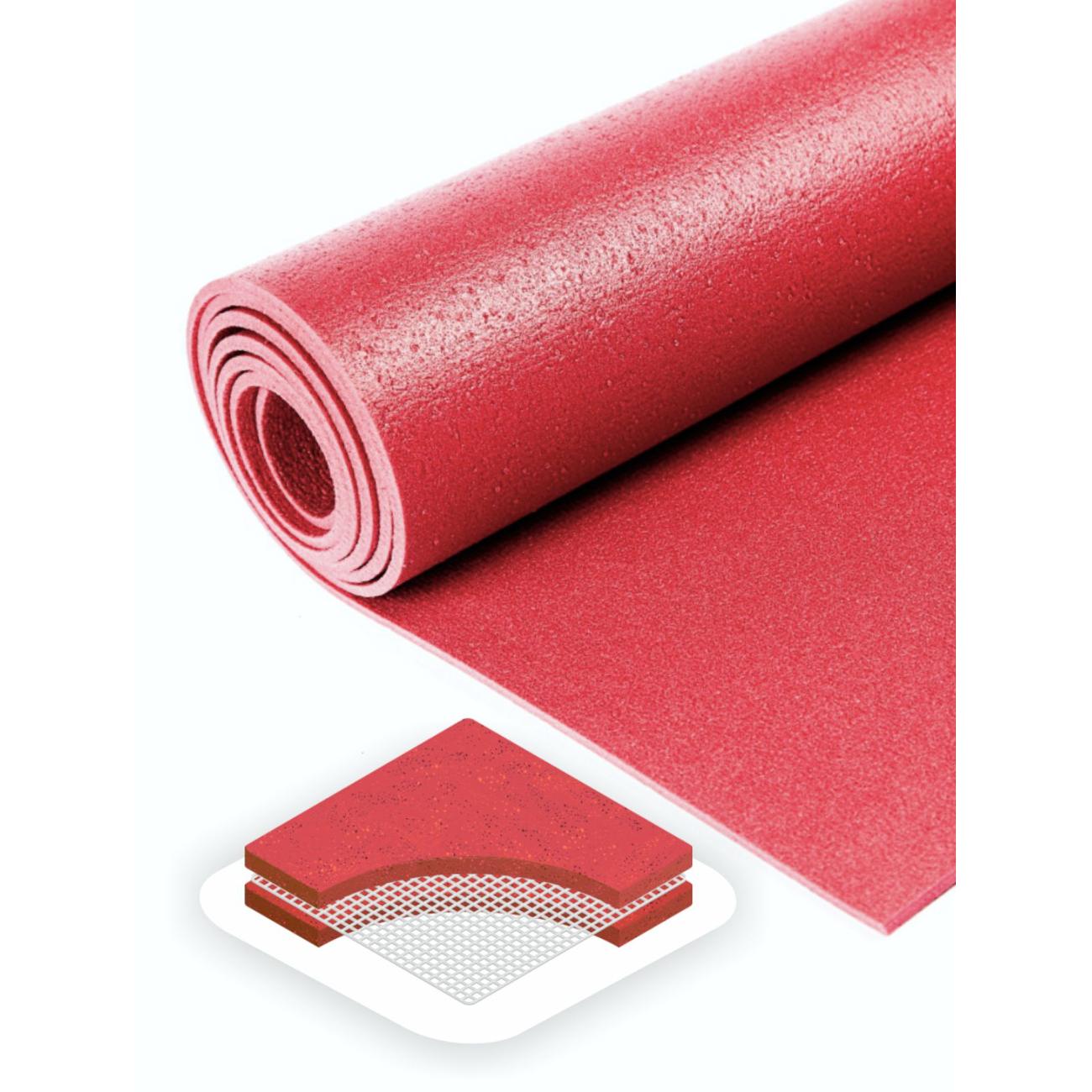 Коврик для йоги и фитнеса Ramayoga Yin-Yang Light 150 х 60 х 03 см бордовый