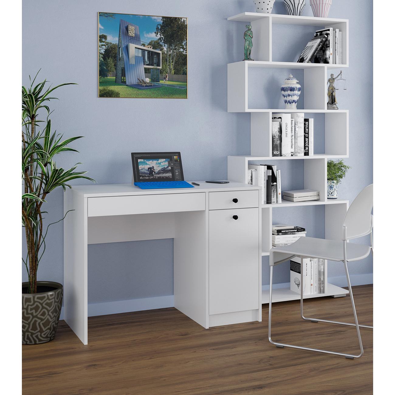 Стол компьютерный Мебель-Комплекс Найс исп.2/МК/белый