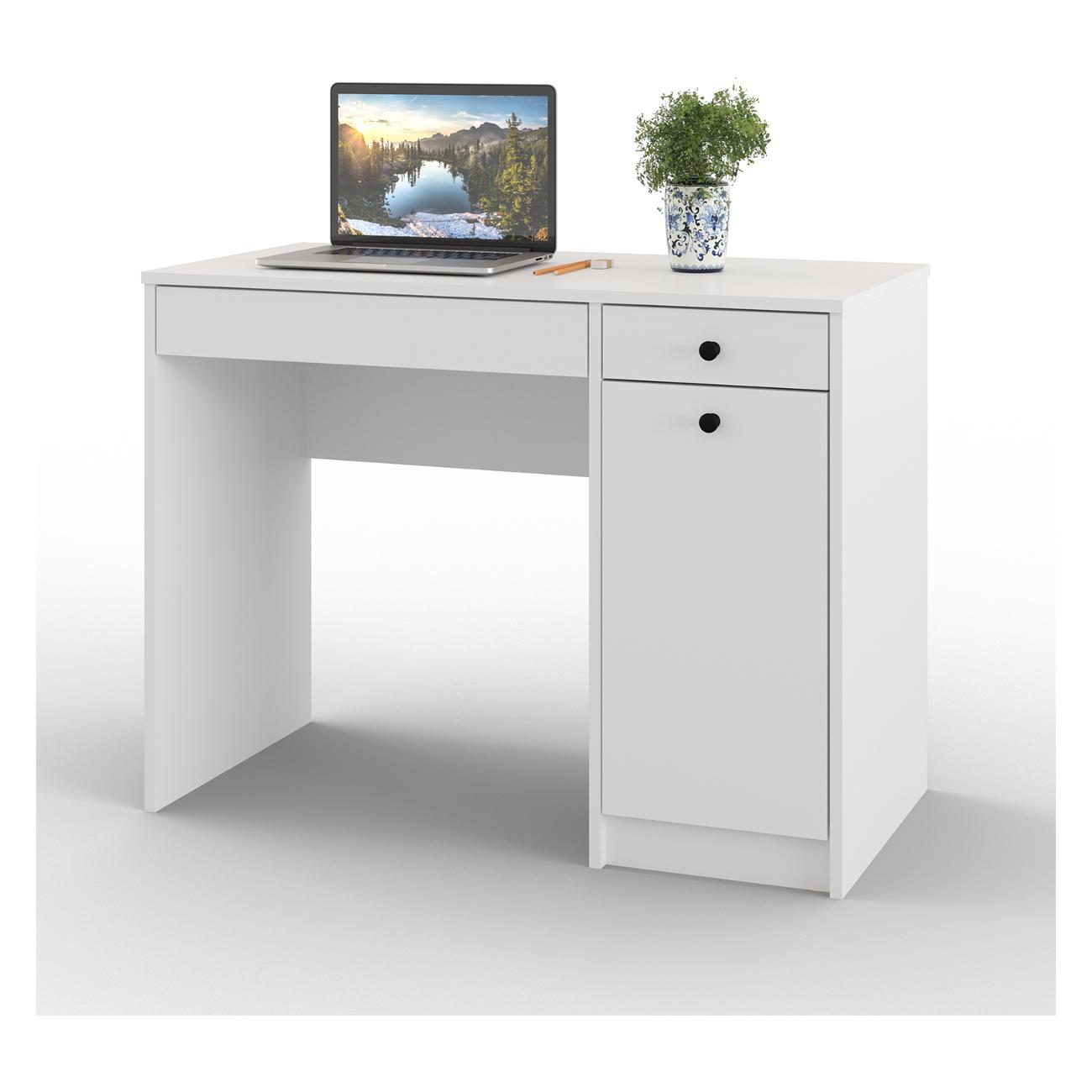 Стол компьютерный Мебель-Комплекс Найс исп.2/МК/белый