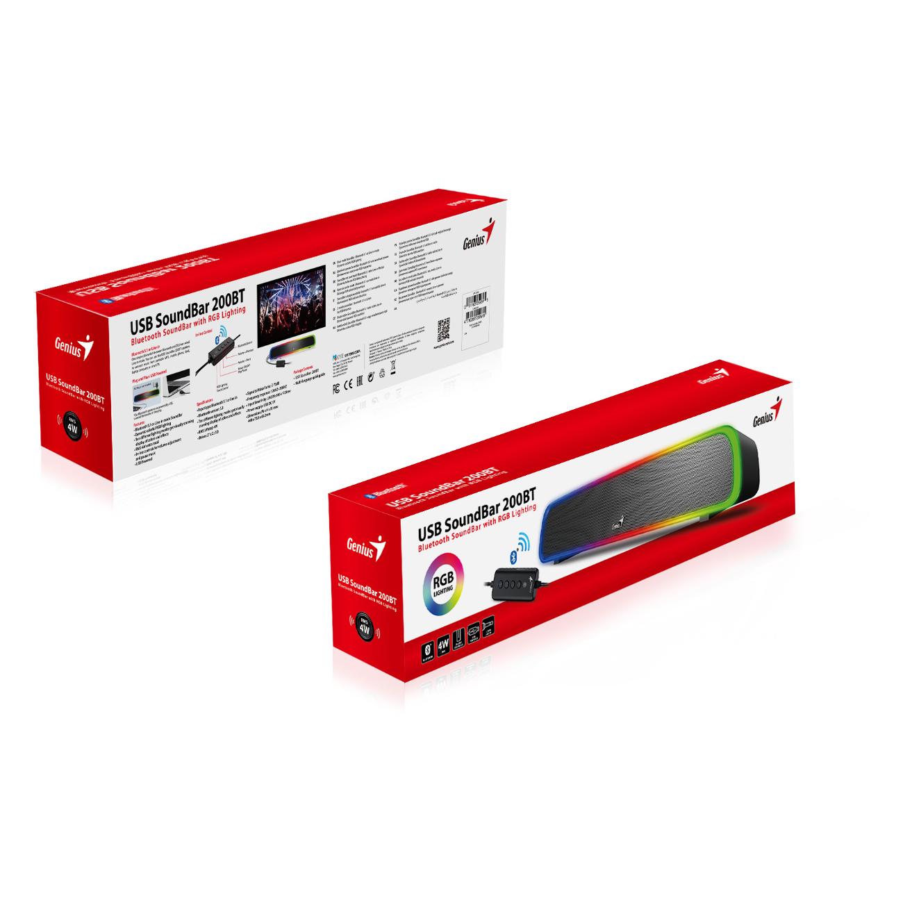 Колонки компьютерные 2.0 Genius USB SOUNDBAR 200 BT