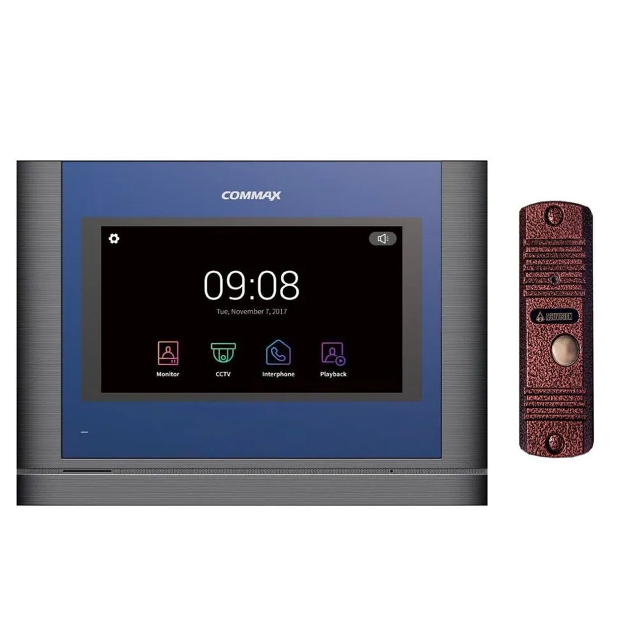 Домофон Commax CDV-704MA(Blue)/AVC305